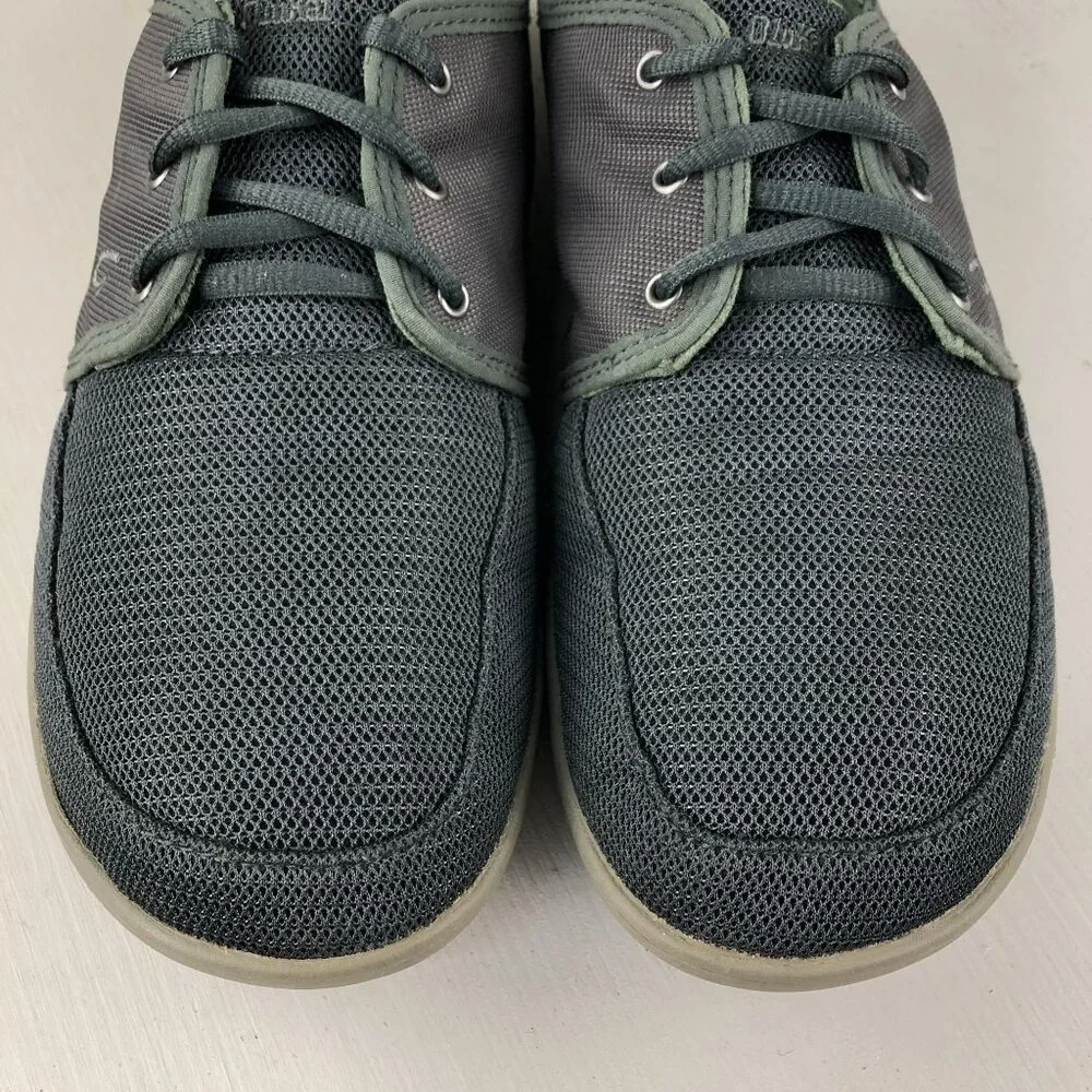 OluKai Men's Size 8.5 Nohea Grey Mesh Lace-Up Low Top Casual Oxford Sneakers